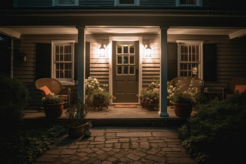 How to keep your home safe after dark using motion sensor lights, doorbell camera, and outdoor cameras with night vision