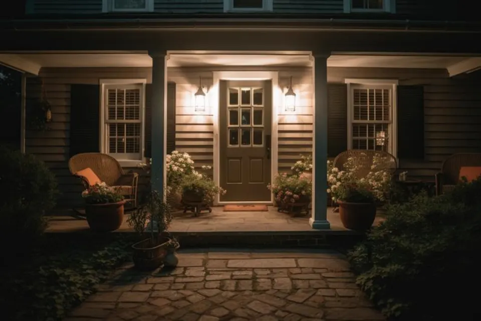 How to keep your home safe after dark using motion sensor lights, doorbell camera, and outdoor cameras with night vision