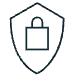 Shield with lock icon