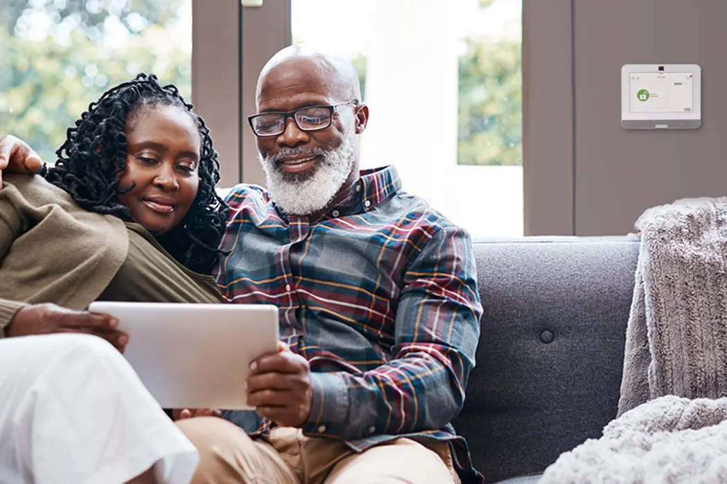 Senior Citizen with family viewing document or tablet-lifestyle image for blog.