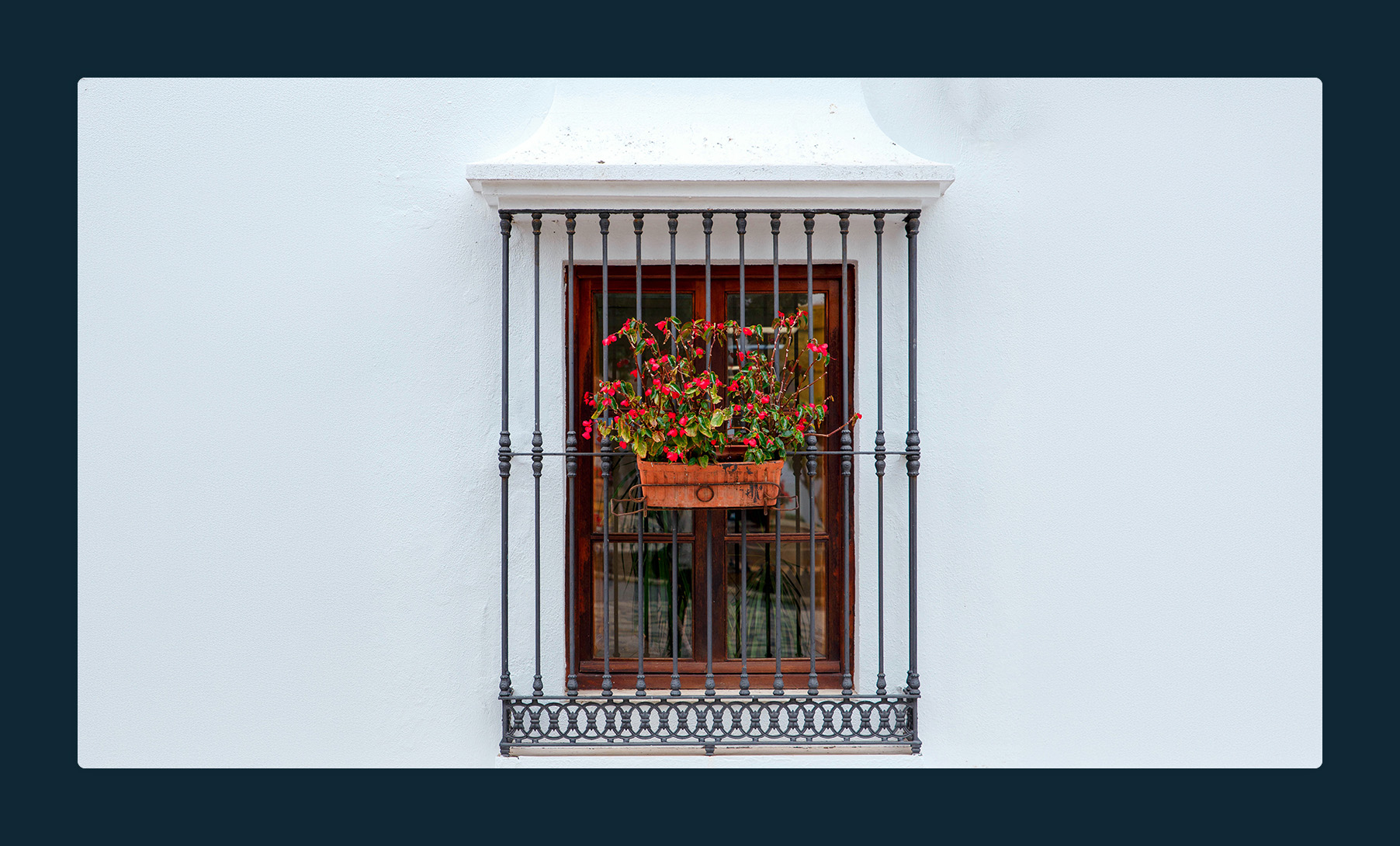 Window security bars.
