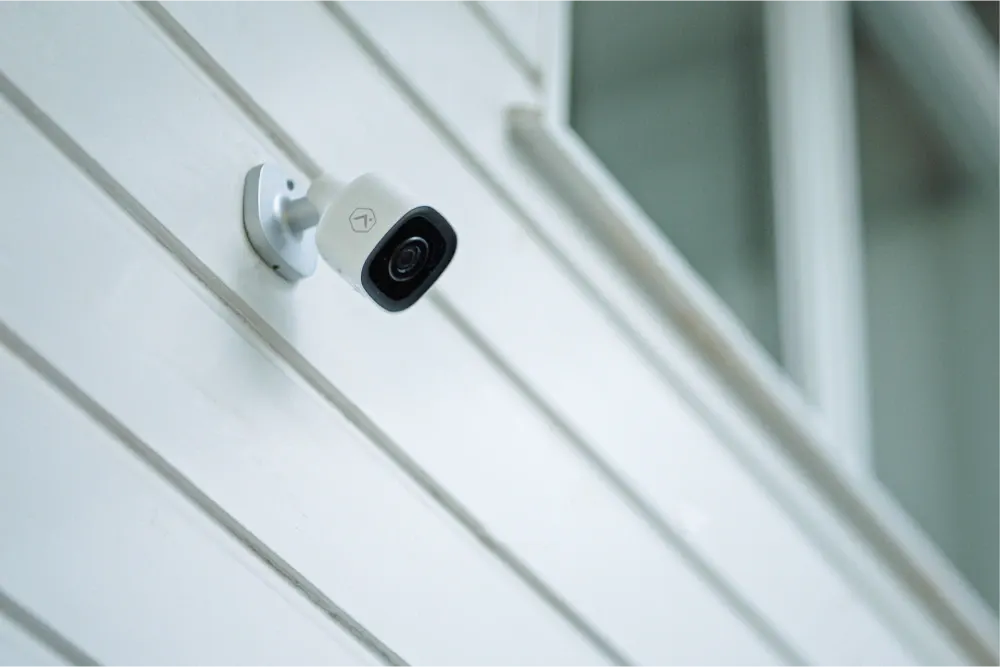 Camera on wall