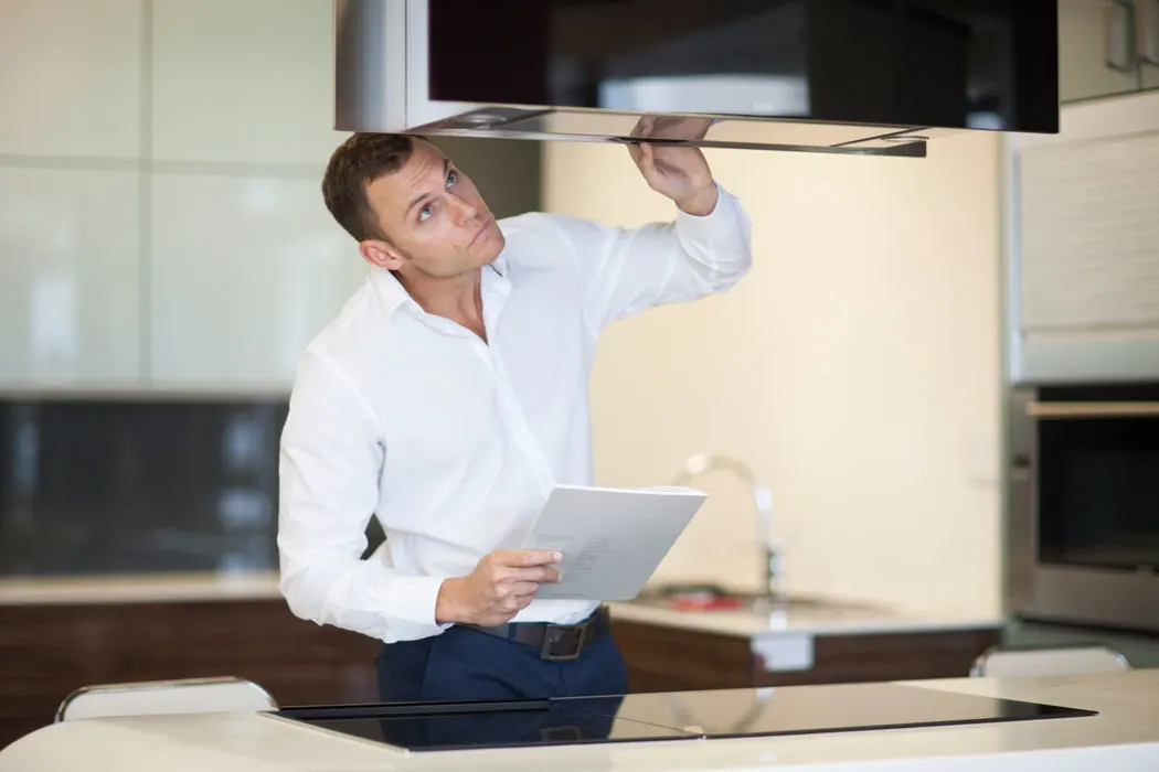Valued customer inspecting home