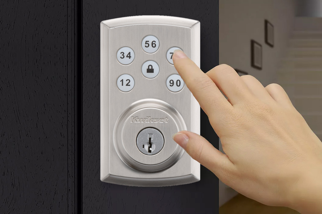 Numeric keypad on sale door lock