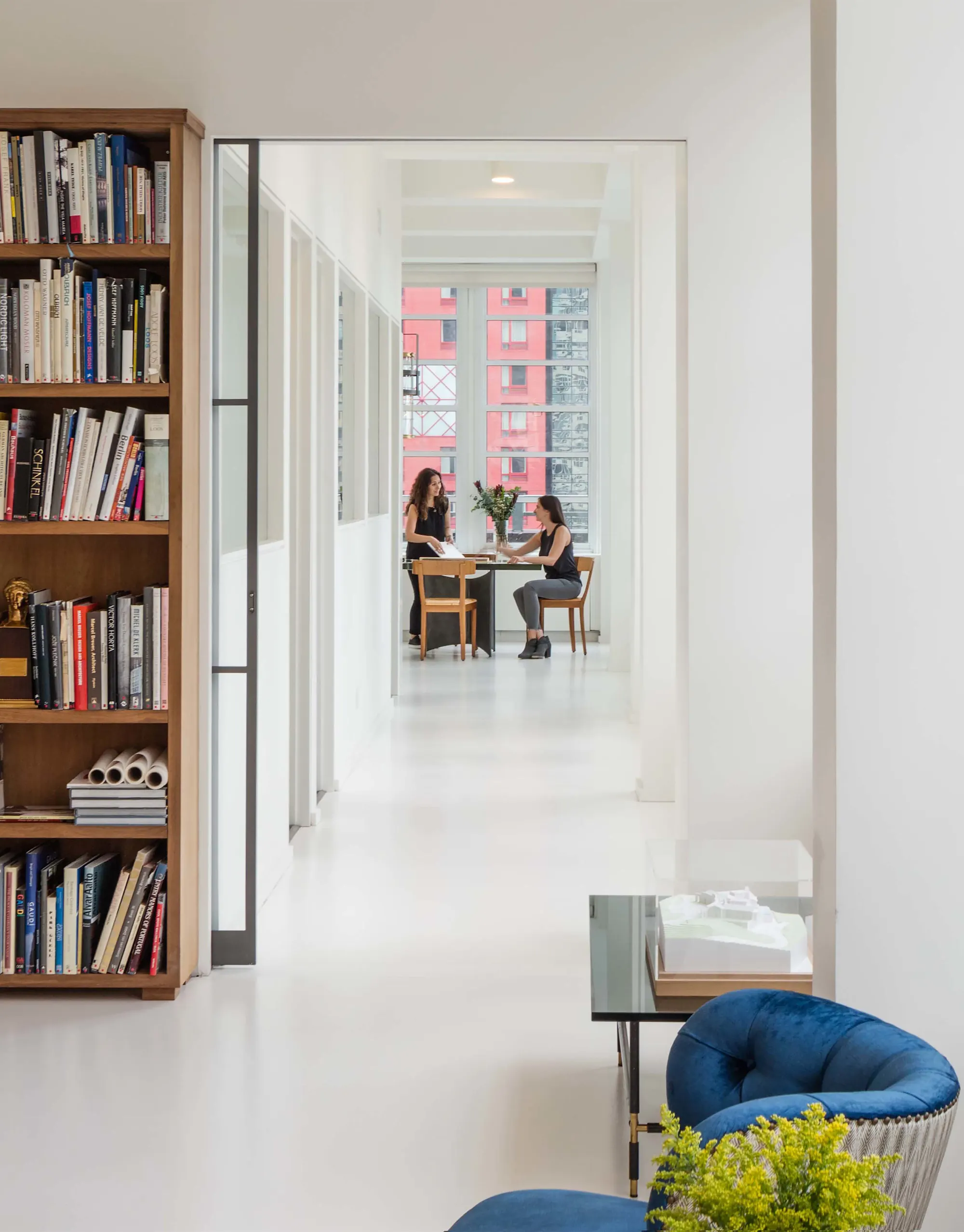 Looking toward Interiors Department