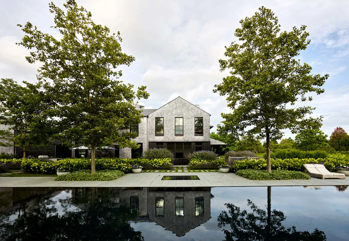 View across the pool