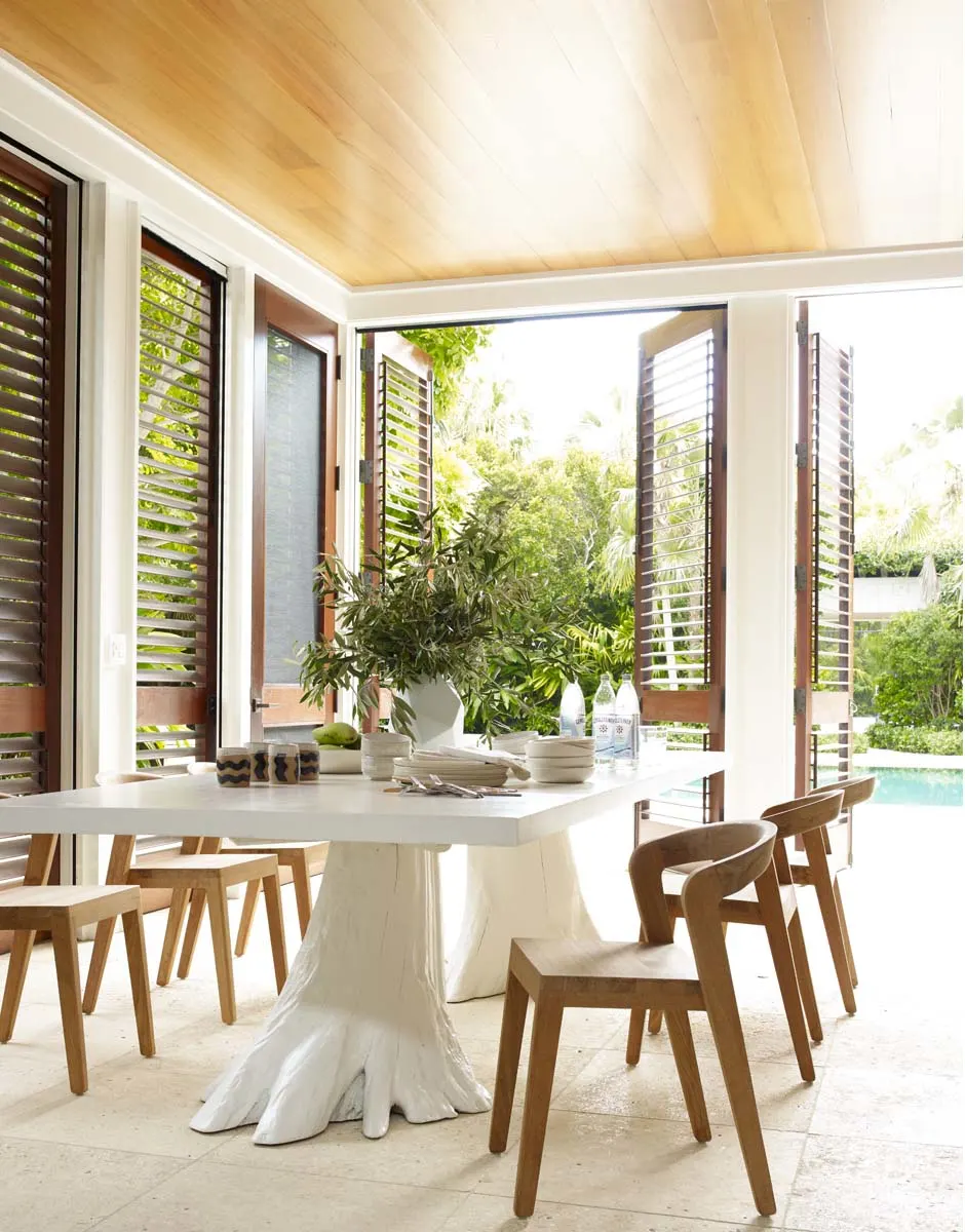 Pool House Dining Area