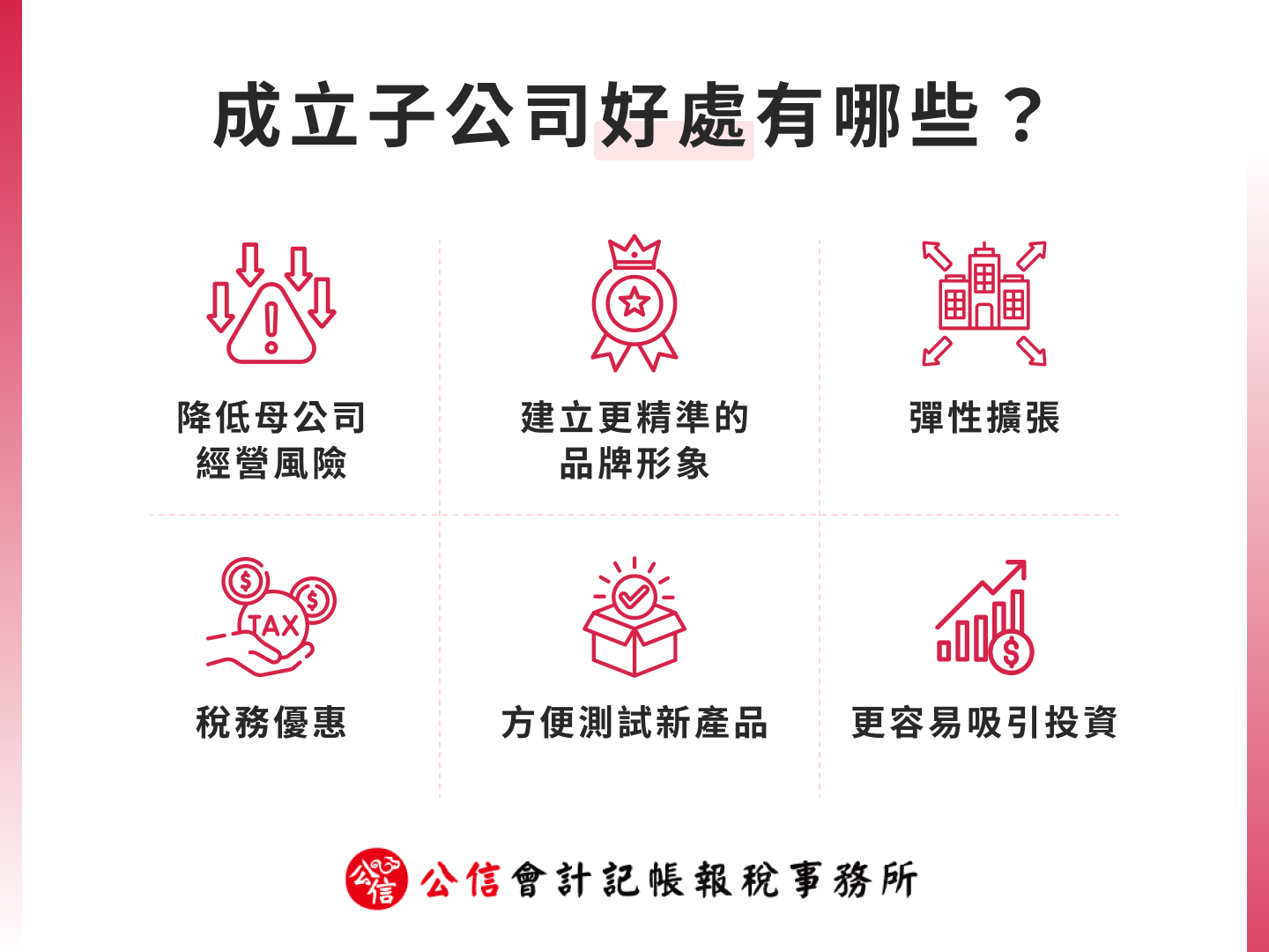 成立子公司好處有哪些？