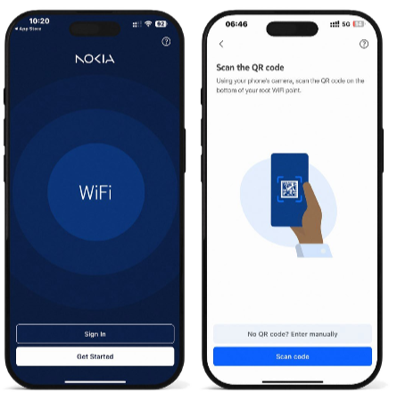 nokia wifi app schermen