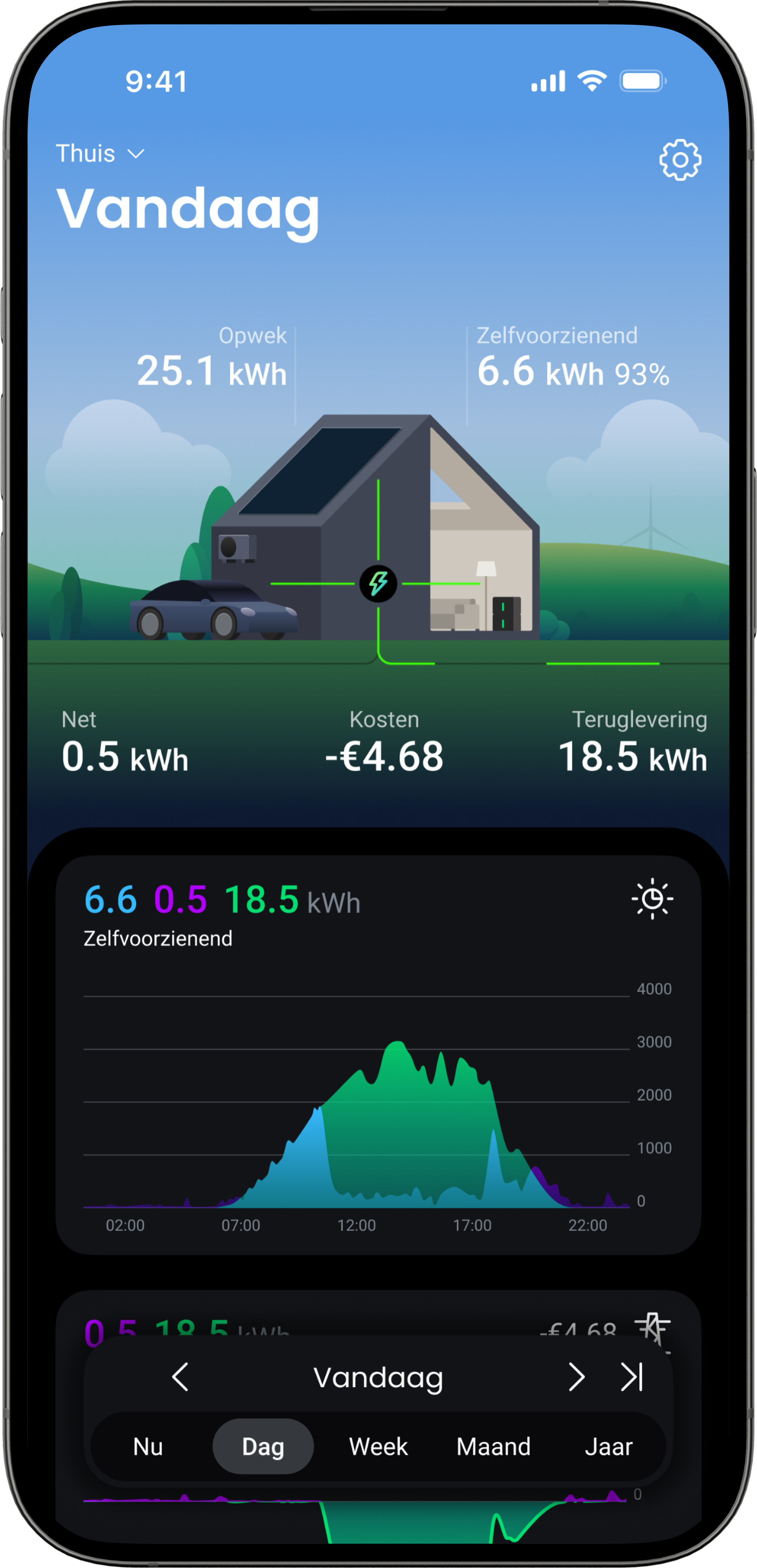 HomeWizard app