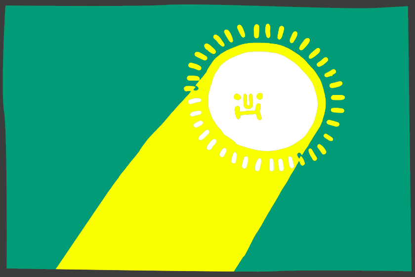 Zon schijnt voor zonne-energie