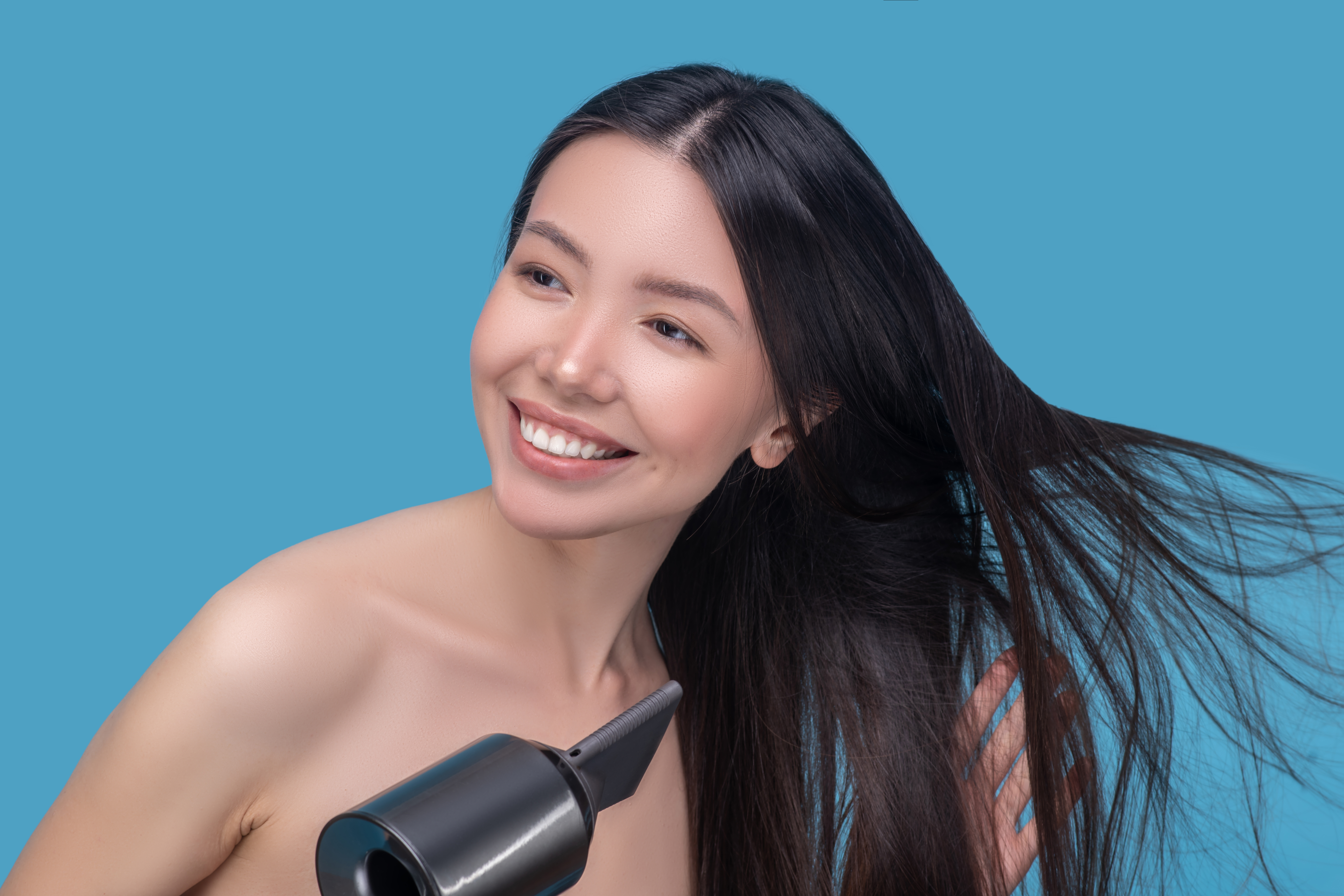 RJC-Secret-Formula-Healthy-Straight-Hair-Blow drying straight hair