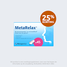 MetaRelax 25 procent korting