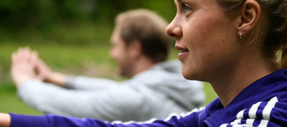 Sporten in het bos