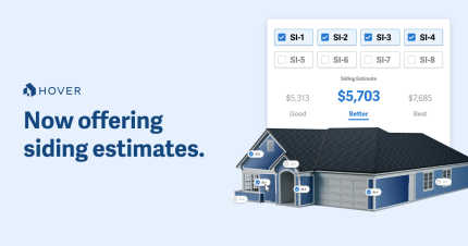 HOVER’s Estimation Solution Now Includes Siding