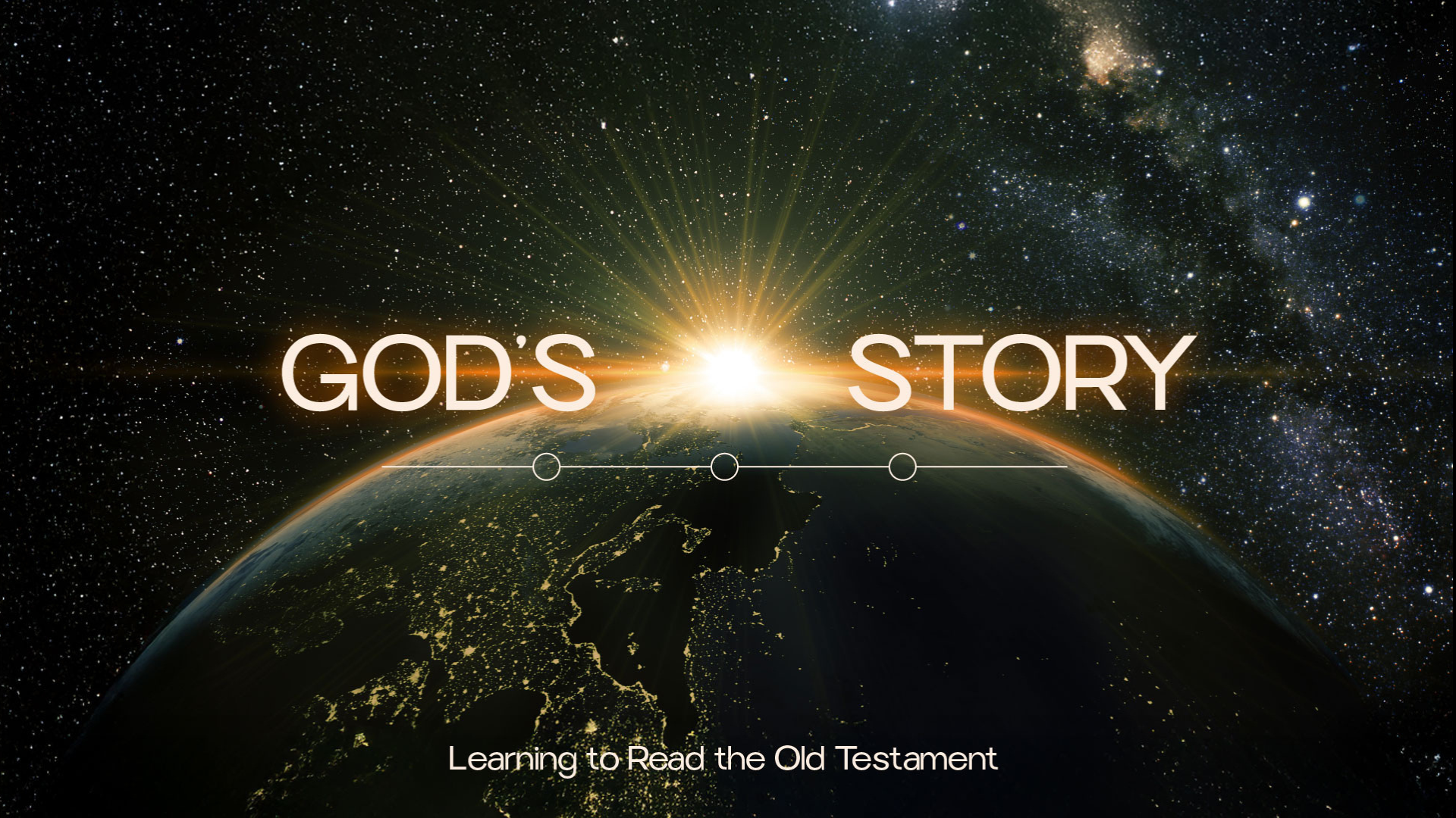 God's Story: Learning to Read the Old Testament