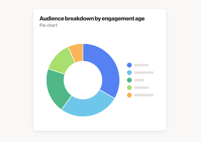 Audience engagement pie chart