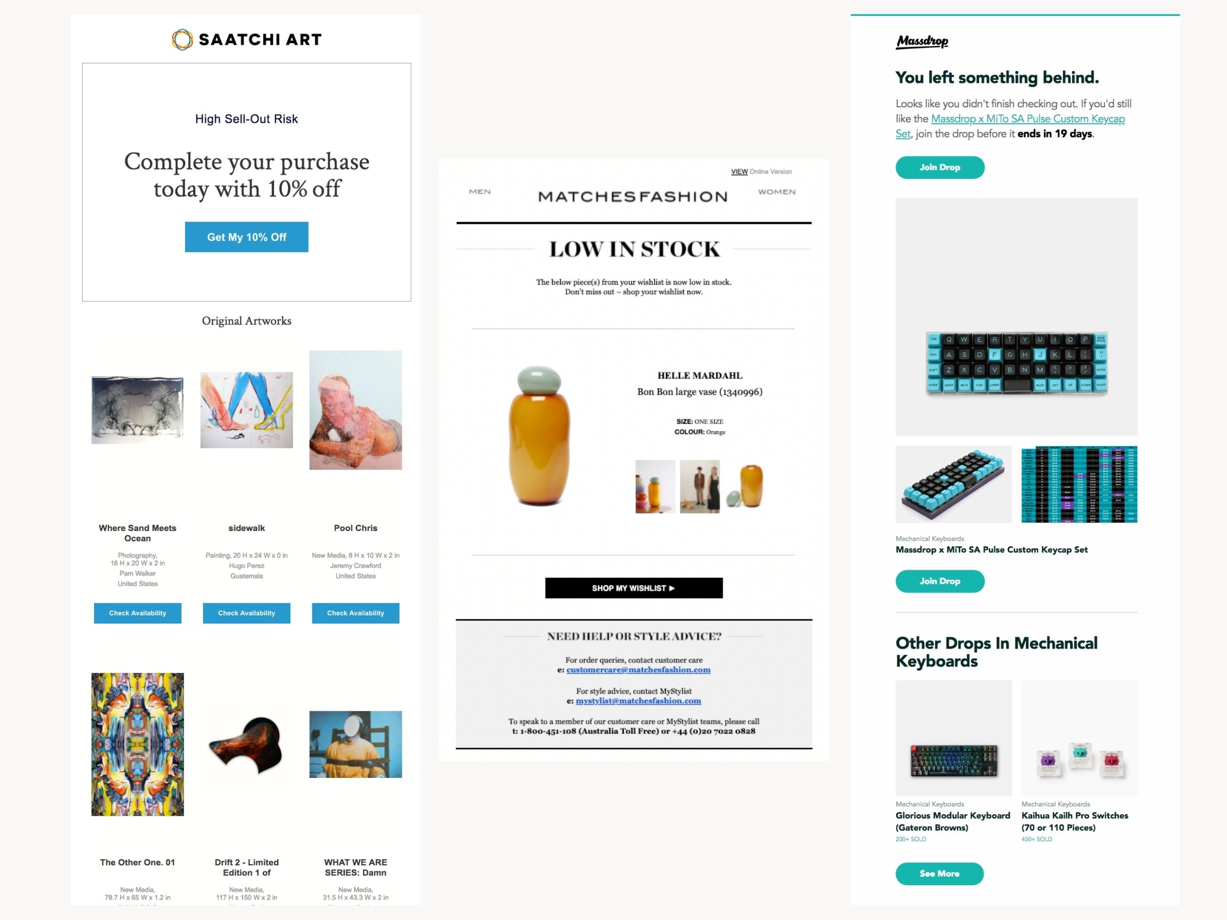 Abandoned cart email examples and 6 ways to reduce them
