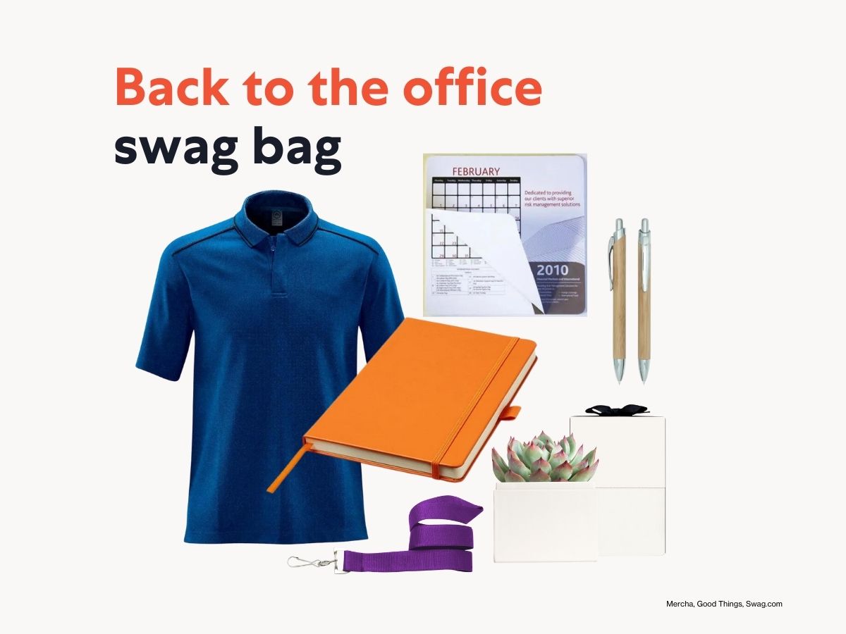 Back to the office swag bag ideas