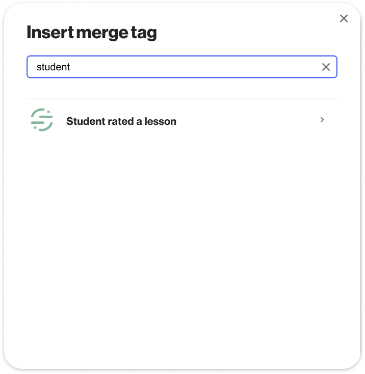 Segment data in merge tags