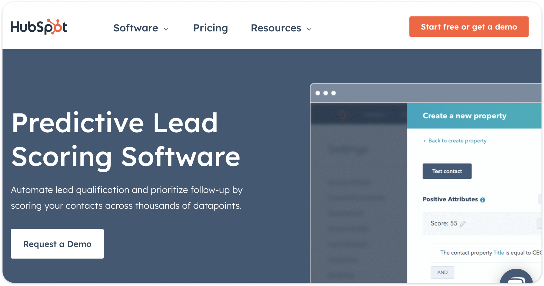 Lead scoring software - HubSpot