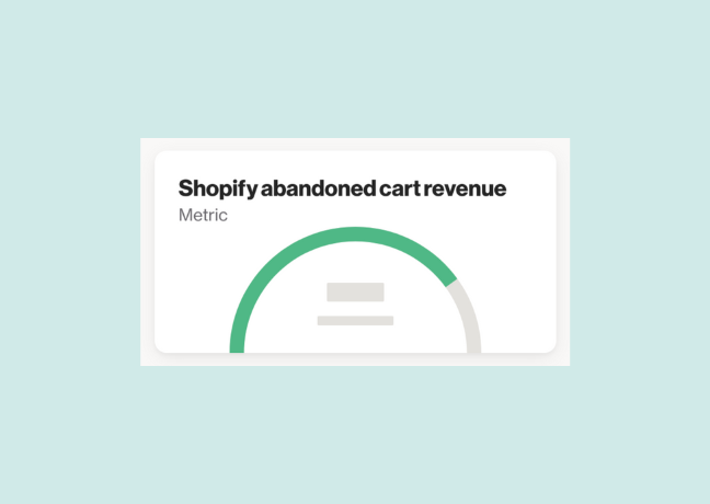 Shopify abandoned cart revenue report