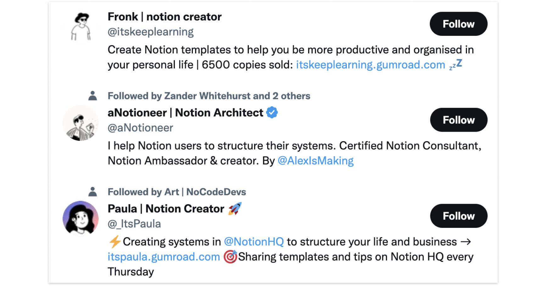 Notion Creators example