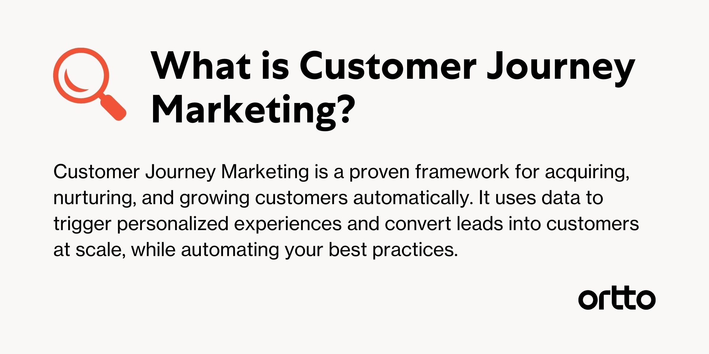 customer journey marketing definition