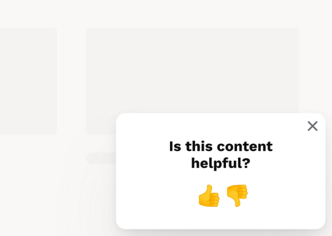 content rating popup template