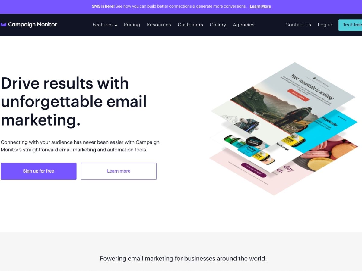 Email marketing software for startups: Campaign Monitor