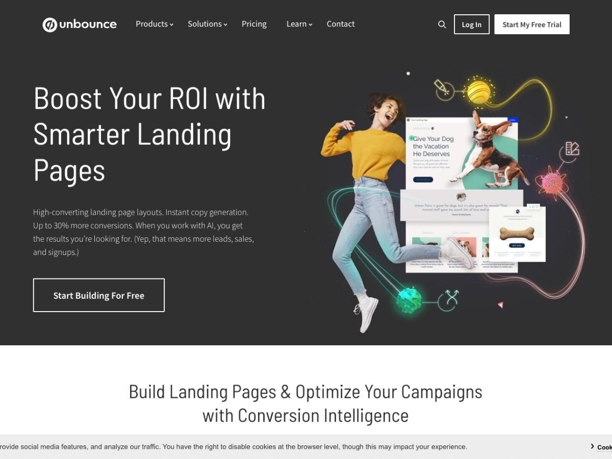 Unbounce landing page builder