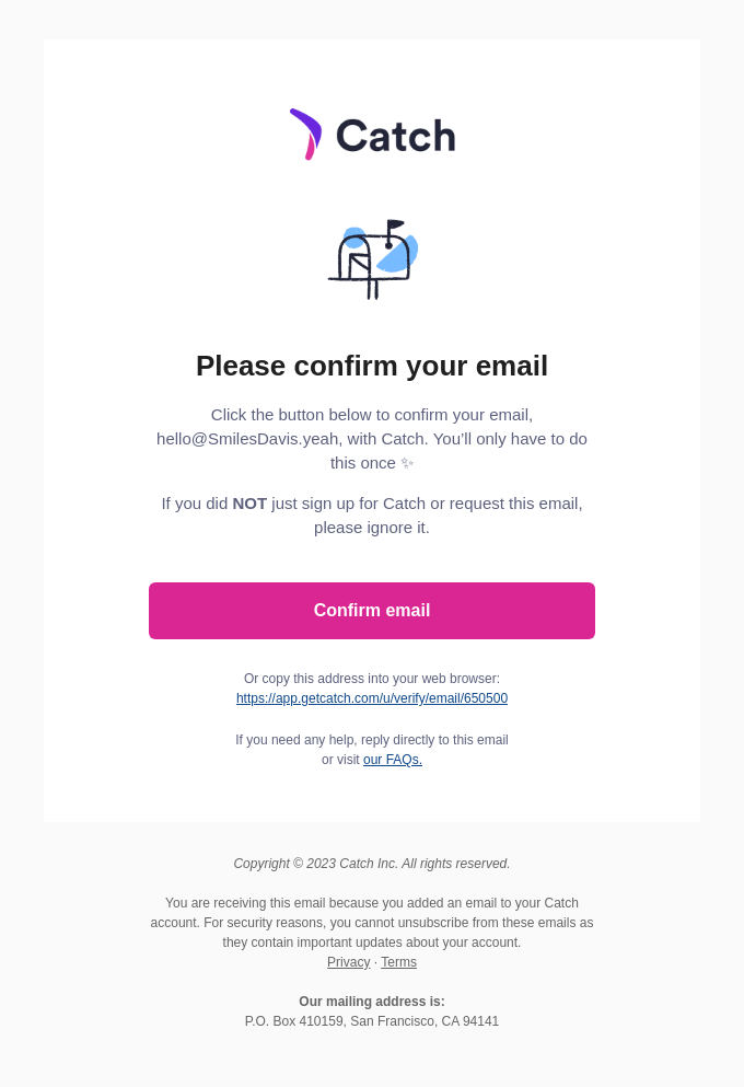 email verification example