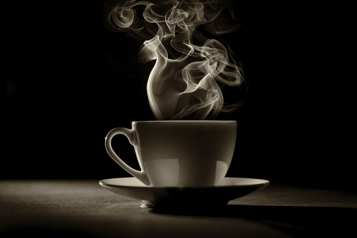 Café americano caliente