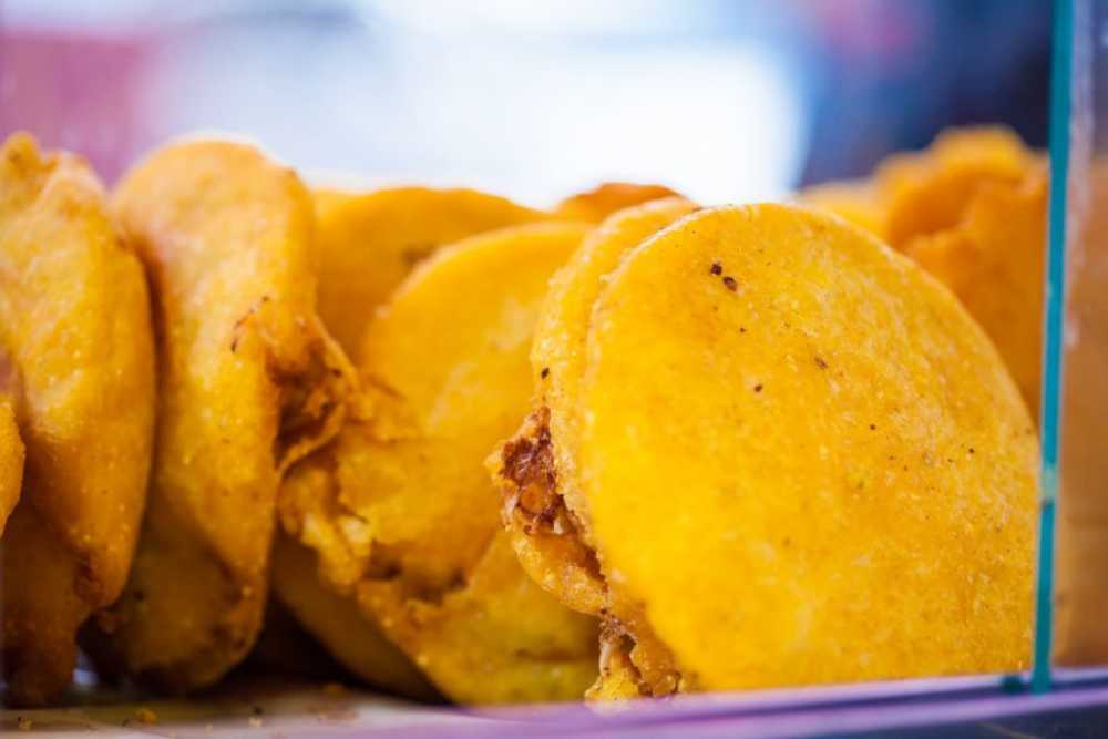Arepa Santandereana: alimentos fritos típicos de Cartagena de Indias