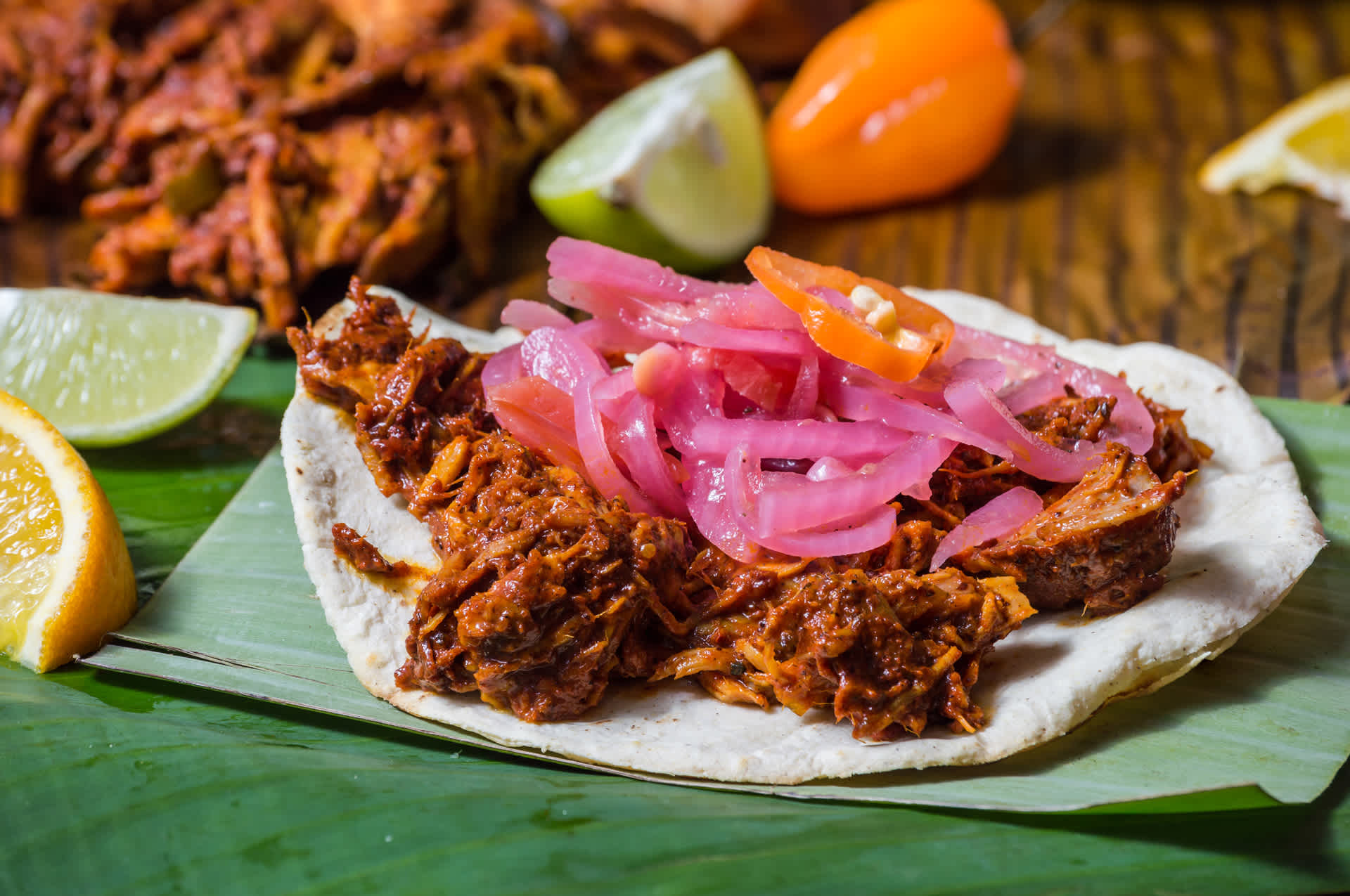 Tacos de cochinita pibil, un viaje por Yucatán