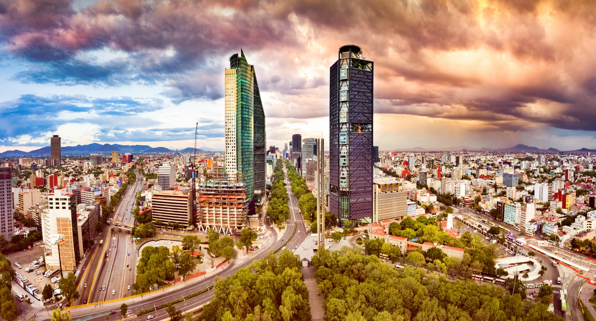 Mirador en la Torre Mayor