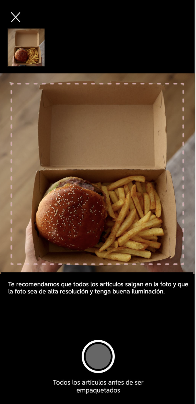 DiDi Food Restaurante Guia Evidencia Fotografica Paso 3