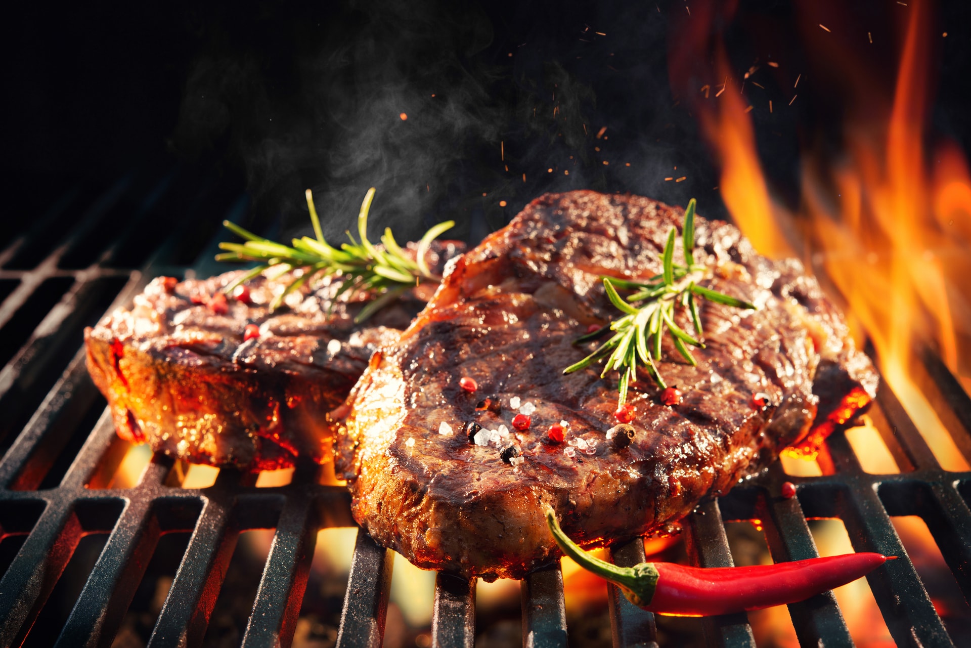 Cortes de carne asados