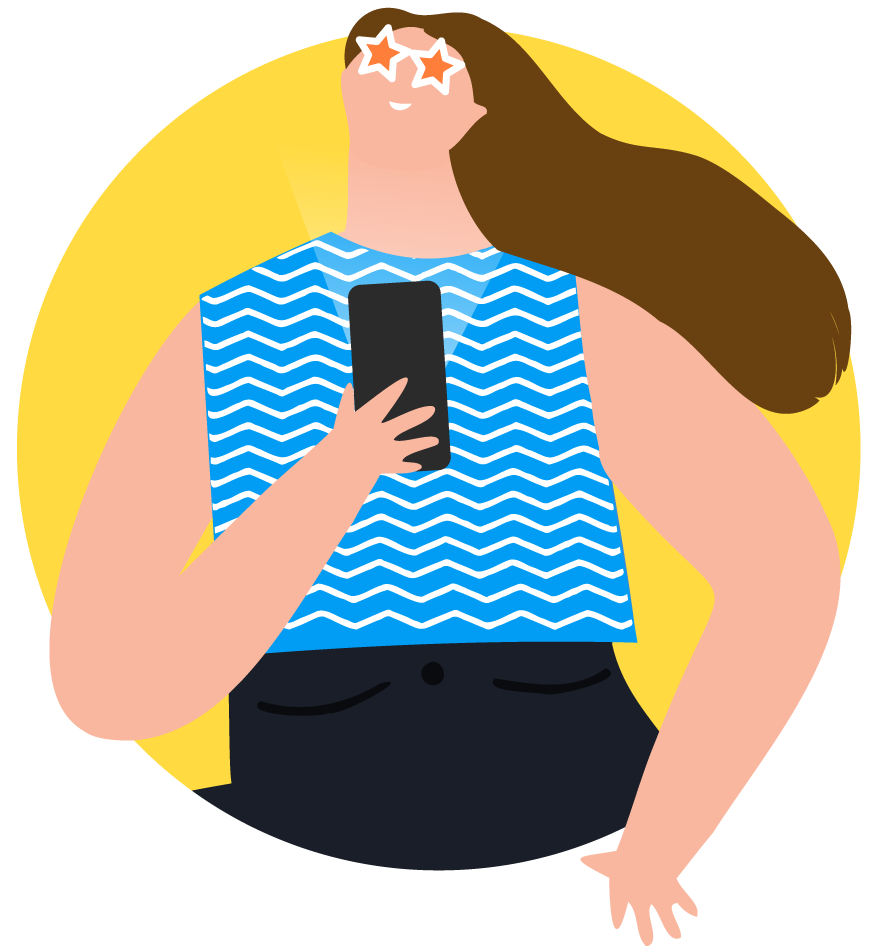 Mujer Celular Movistar