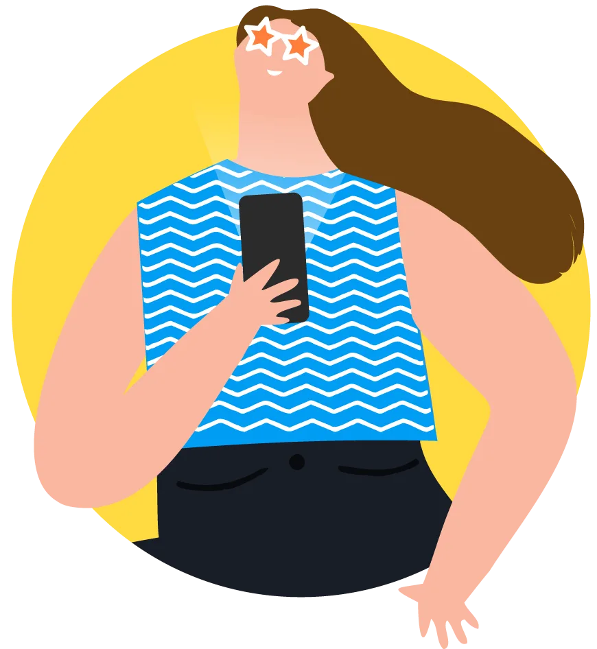 Mujer Celular Movistar