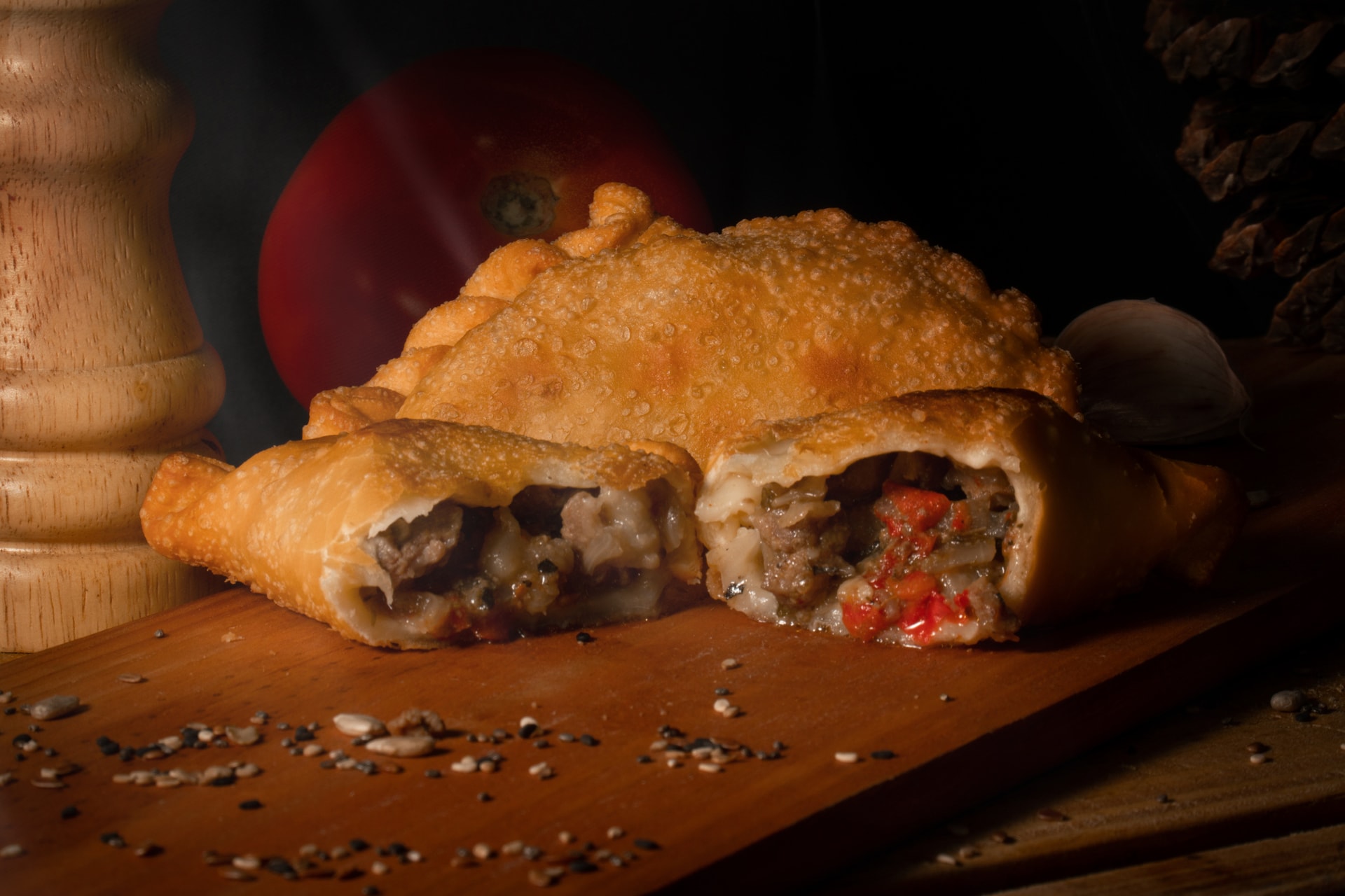 Las empanadas de carne son una gran opción como entrada en los restaurantes argentinos 
