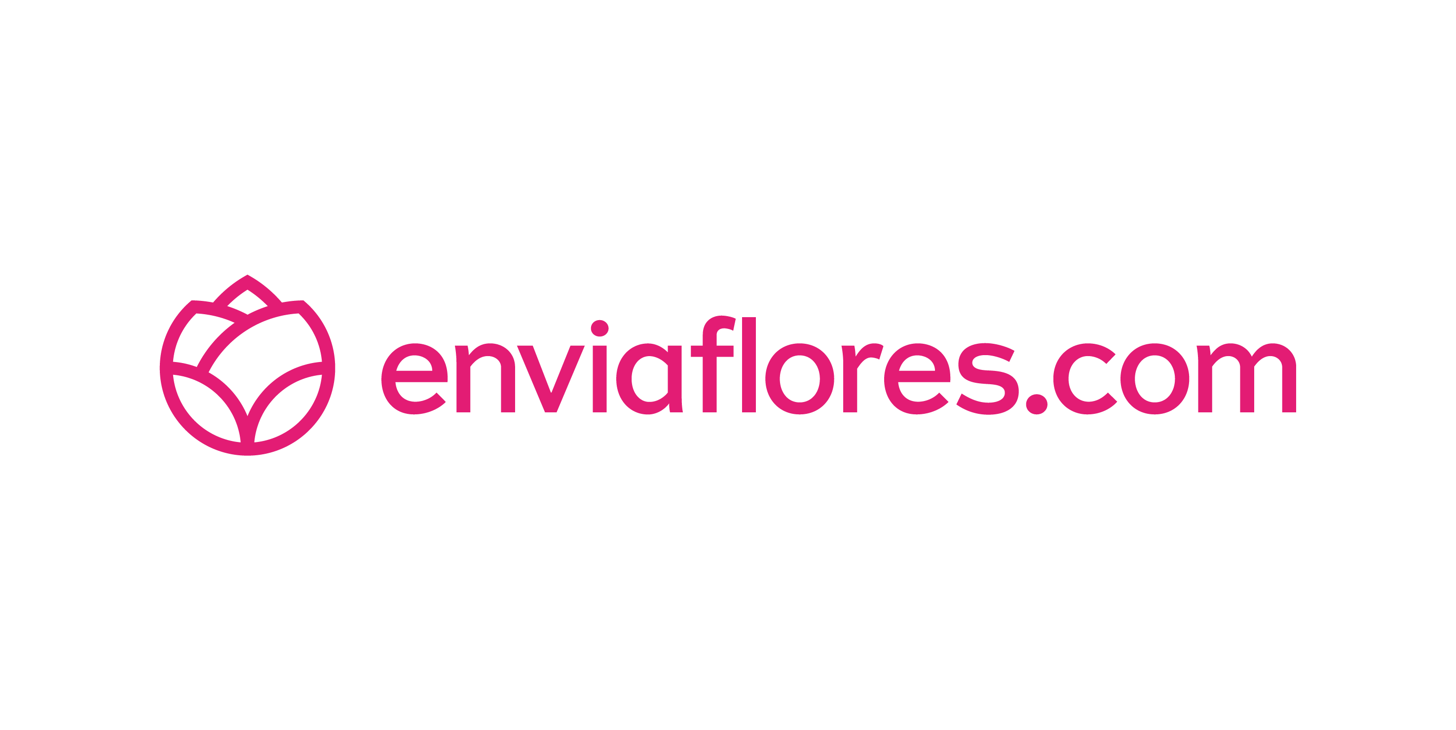 Logo Enviaflores fucsia