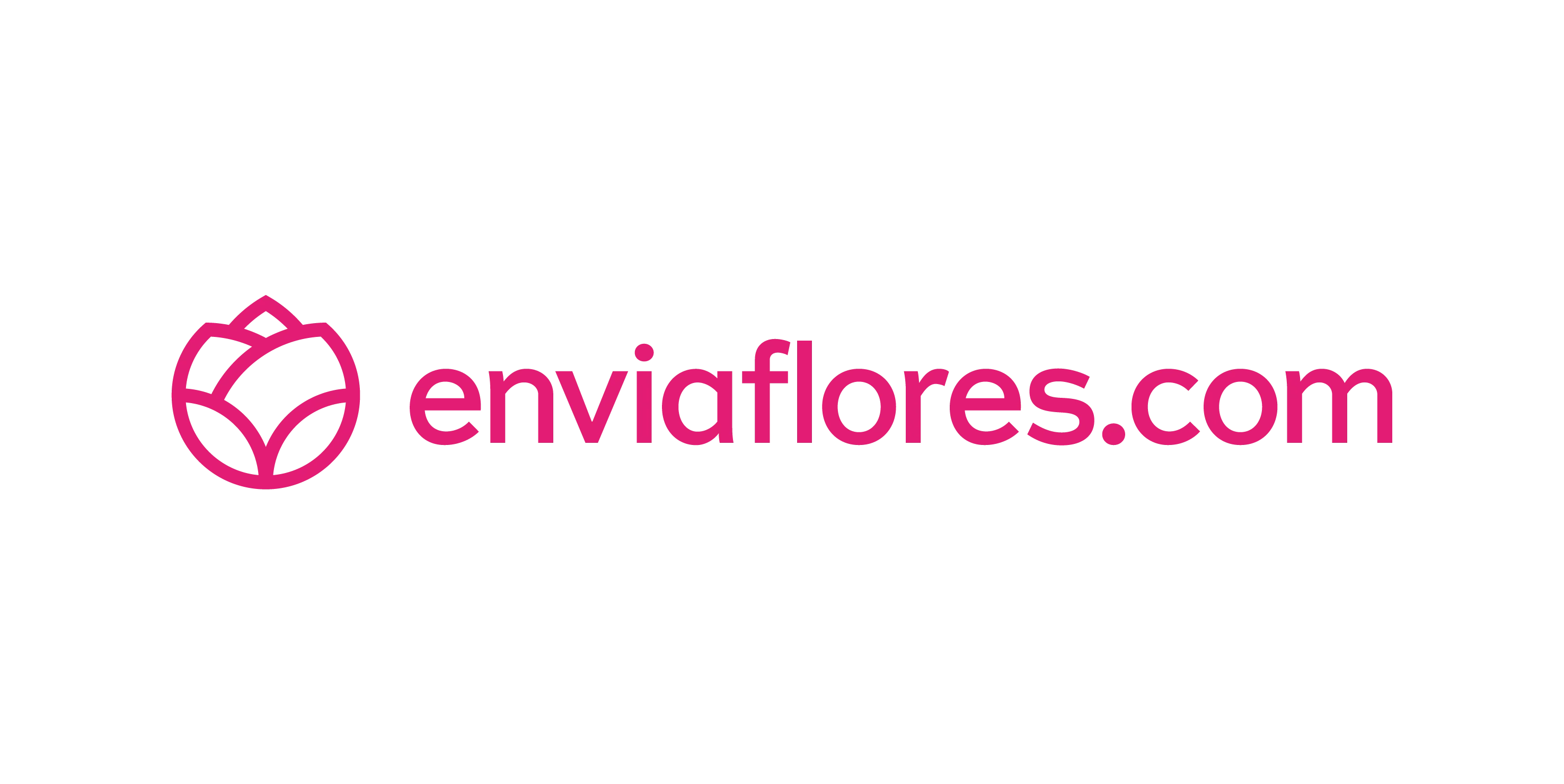 Logo Enviaflores fucsia