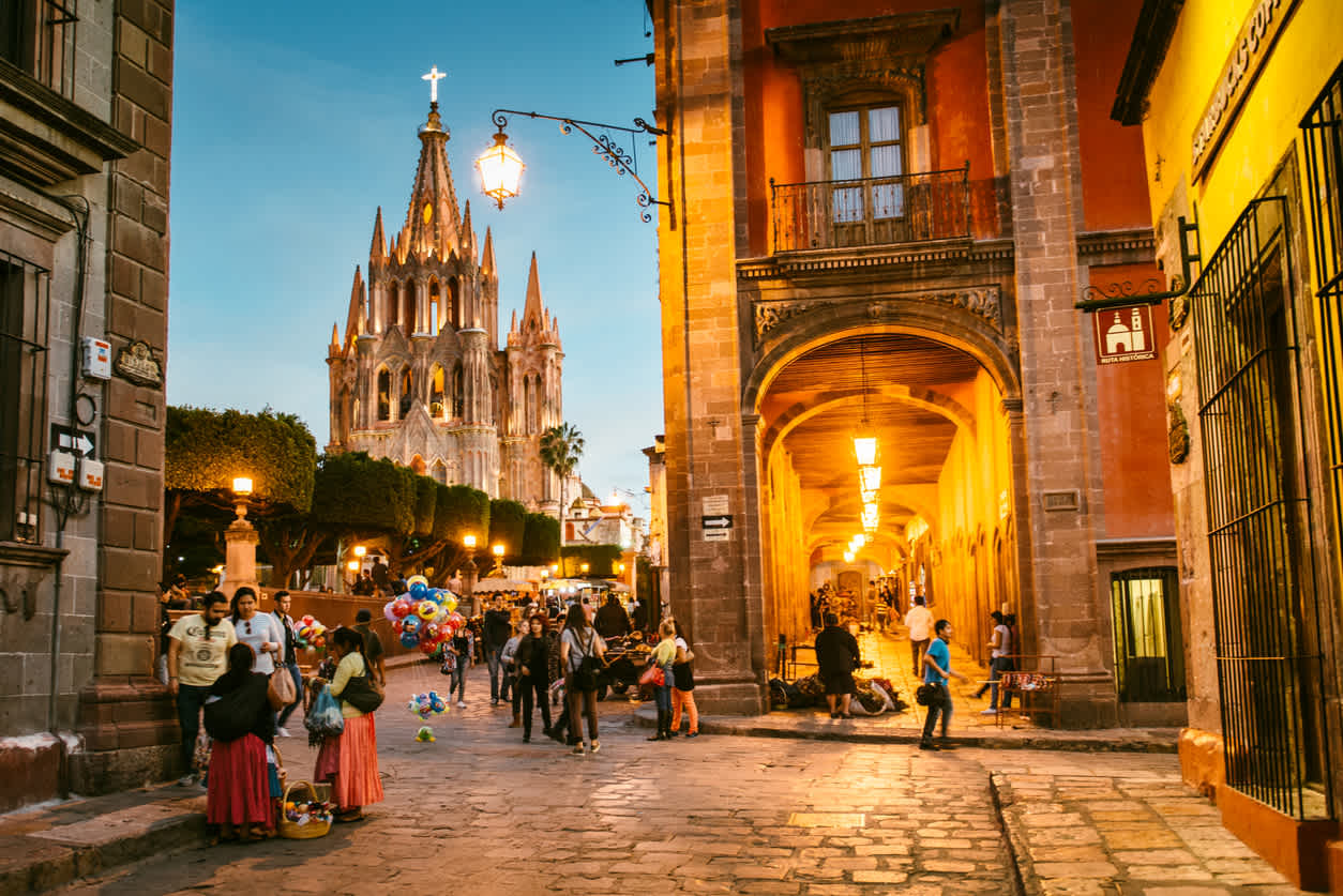 San Miguel de Allende por la tarde