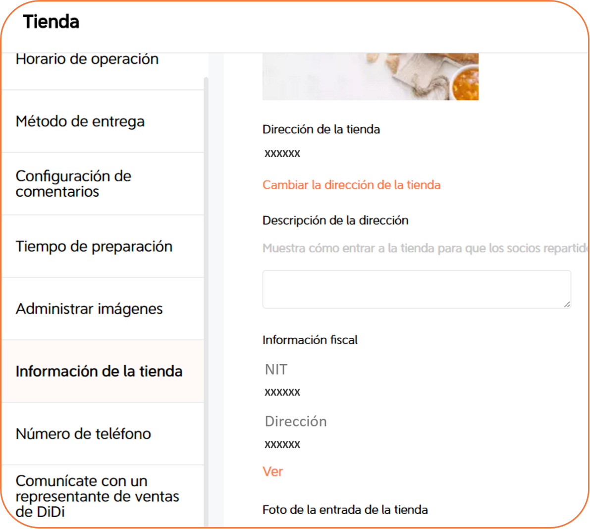Datos fiscales tienda co