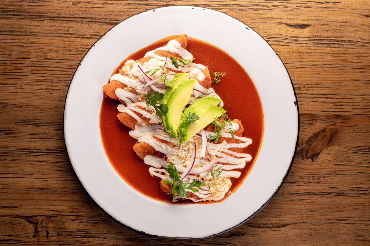 Enchiladas Mineras: comida tipica Guanajuato