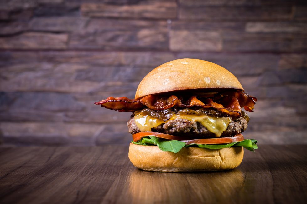 Hamburguesa con Tocino