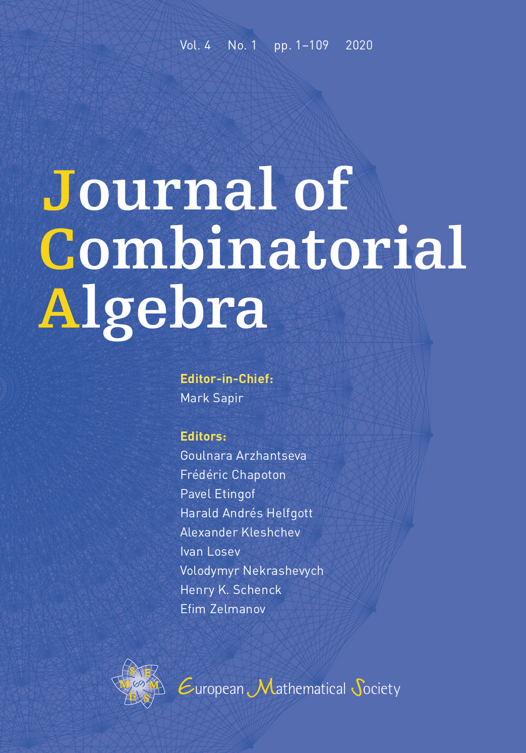 Ems Press Journal Of Combinatorial Algebra Submit