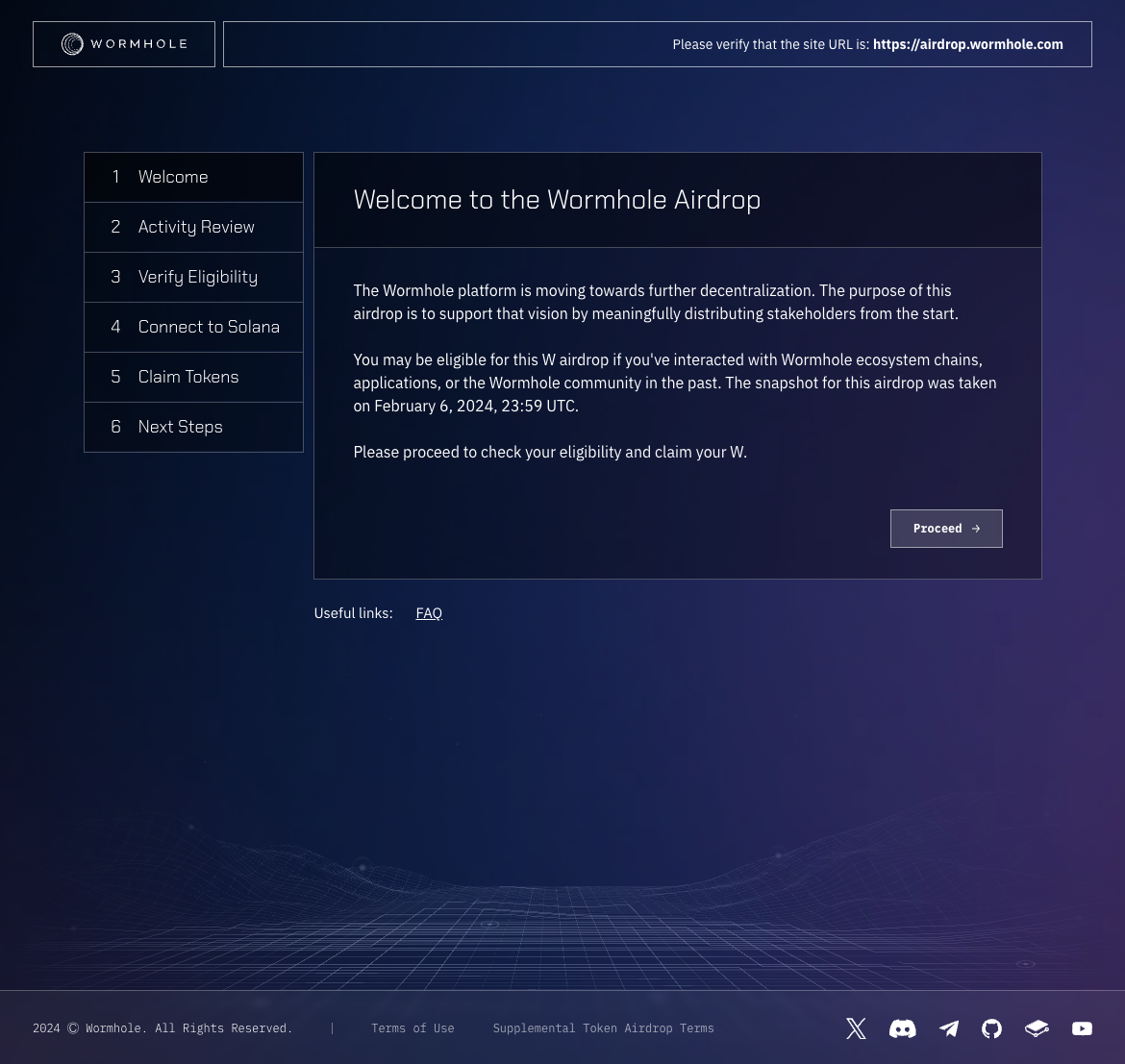 Wormhole | How To Claim W Airdrop