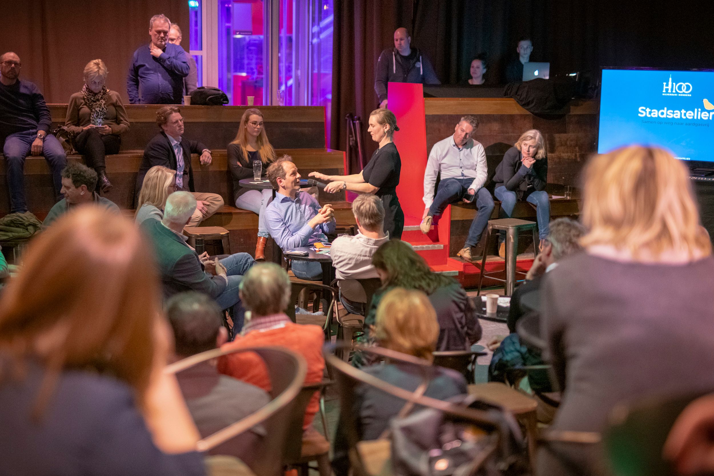 Hilversum100 Stadsatelier (18 maart 2019) Mischa Pohlman over ledmasten met turbines